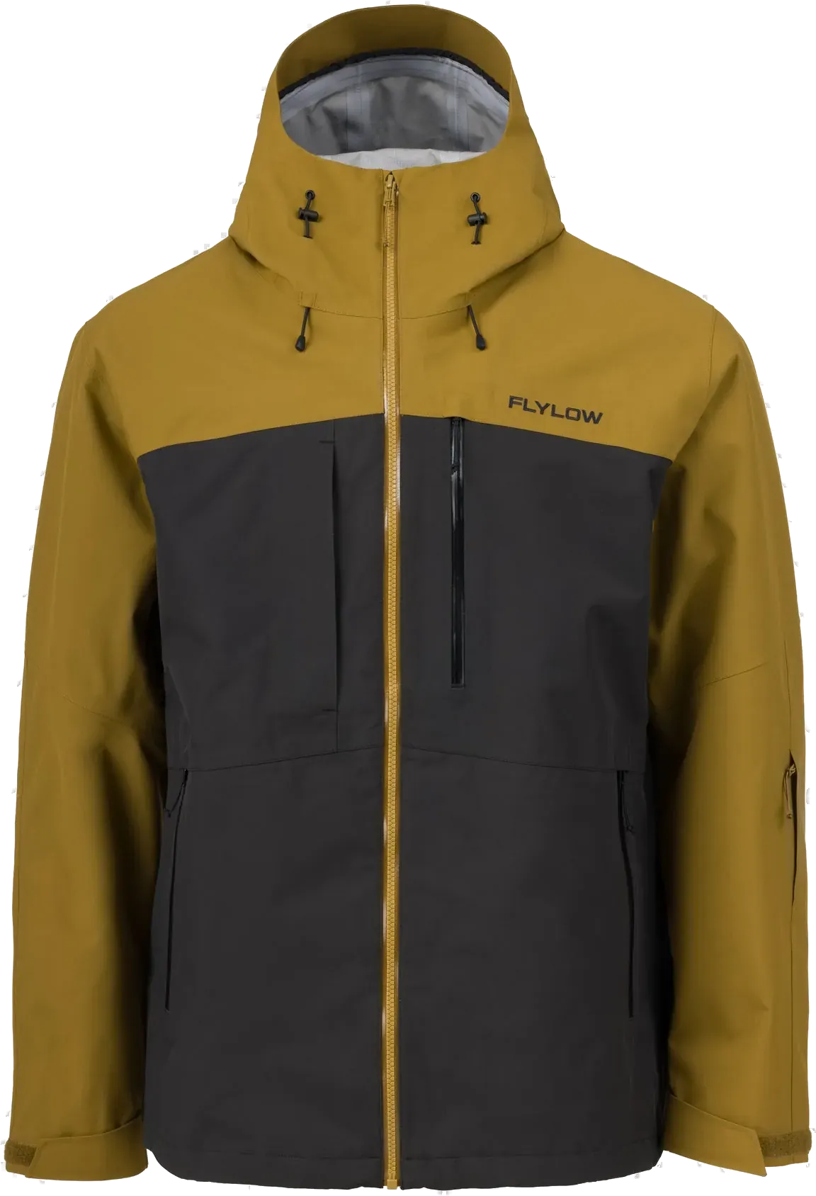 Flylow Quantum Pro Ski Jacket, men's, in Black/Rye