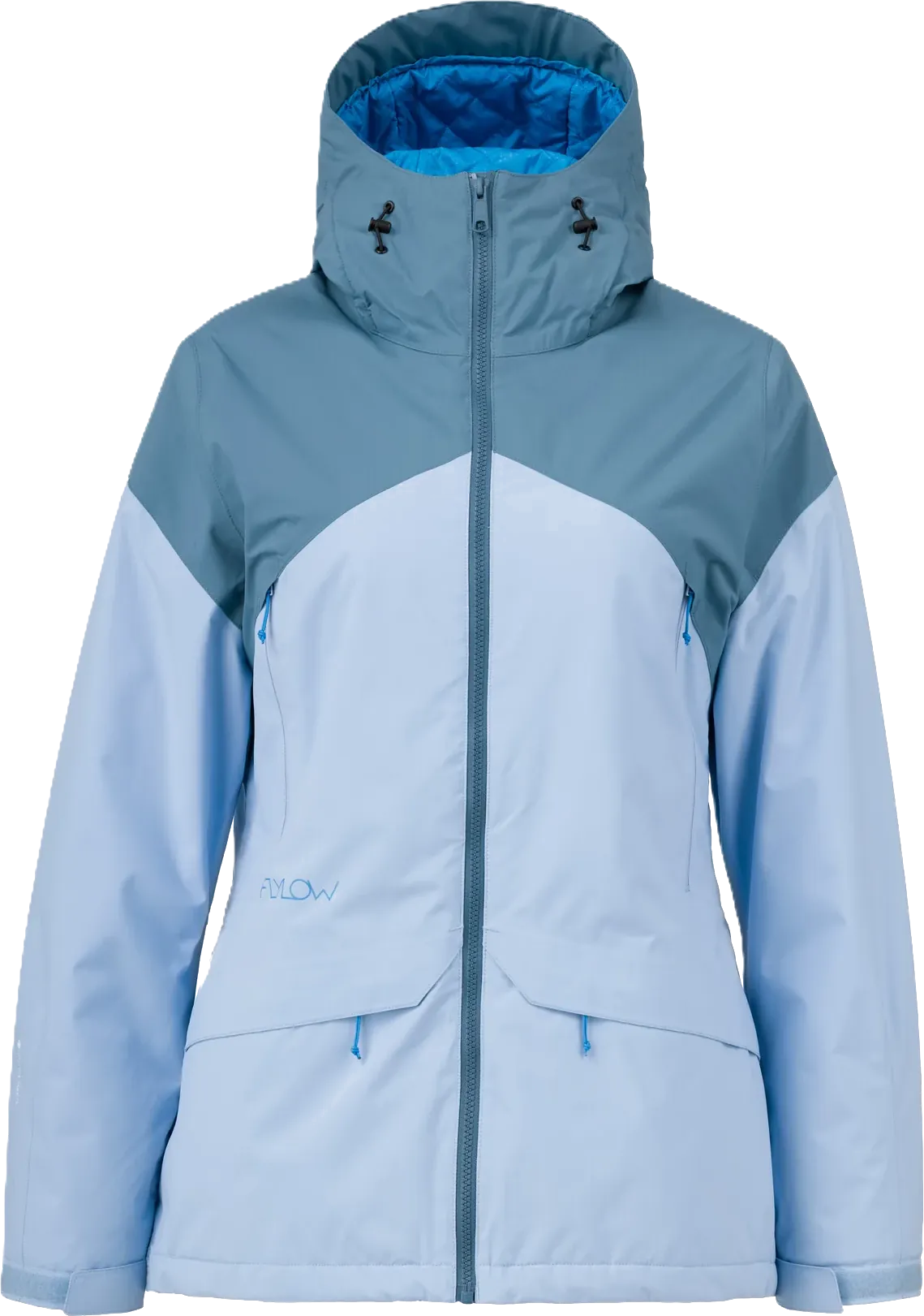 Flylow Women's Sarah Insulated Ski Jacket, in Ocean Frozen